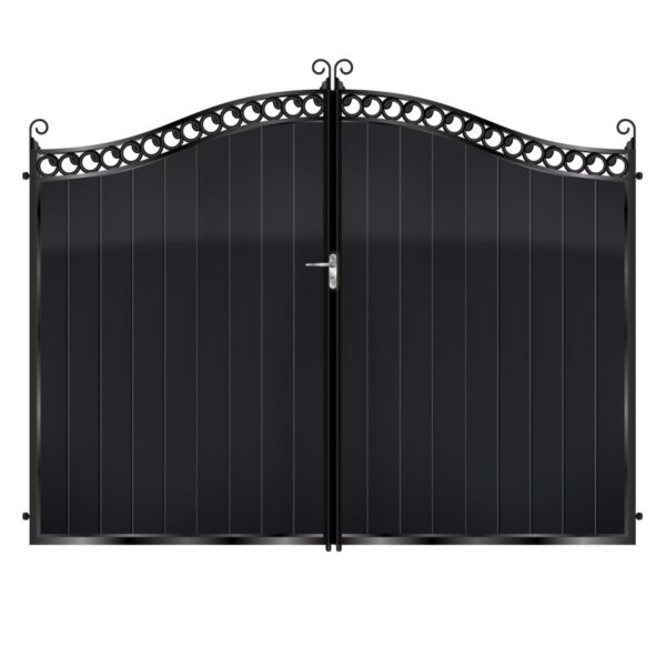 Farquhar Tall Aluminium Driveway Gate - Black_c