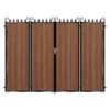 Fraser Composite Bi Fold Gate - Mahogany - Dark Brown_c