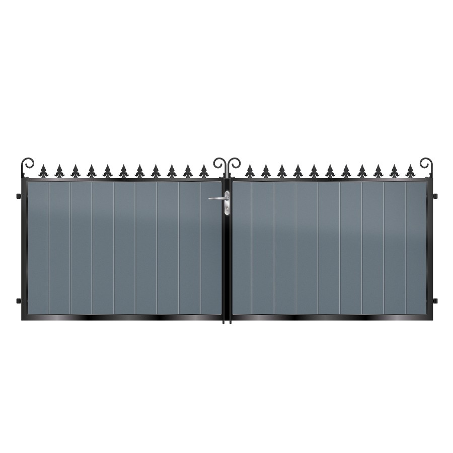 Fraser Short Aluminium Driveway Gate - 7016 Anthracite Grey_c