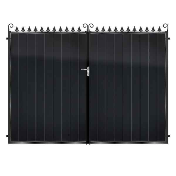 Fraser Tall Aluminium Driveway Gate - Black_c