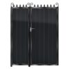 Fraser Tall Aluminium Side Gates & Fixed Panel - Black_c
