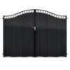 Graham Tall Aluminium Driveway Gate - Black_c