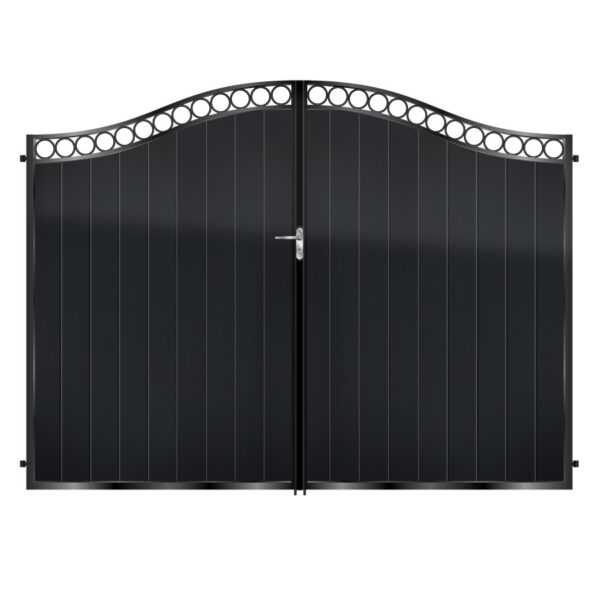 Graham Tall Aluminium Driveway Gate - Black_c