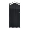 Graham Tall Aluminium Side Gate - Black_c