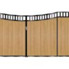 Johnson Composite Sliding Gate - Golden Oak Light Brown_c