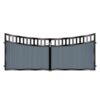 Johnson Short Aluminium Driveway Gate - 7016 Anthracite Grey_c