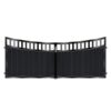 Johnson Short Aluminium Driveway Gate - Black_c