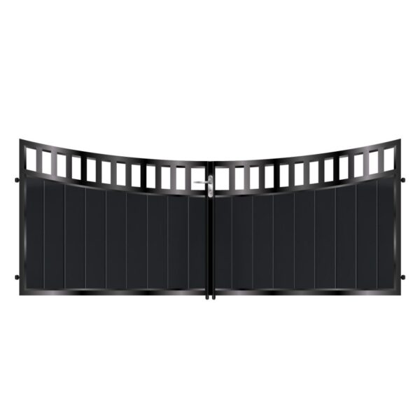 Johnson Short Aluminium Driveway Gate - Black_c