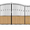 Jones Composite Sliding Gate - Golden Oak Light Brown_c