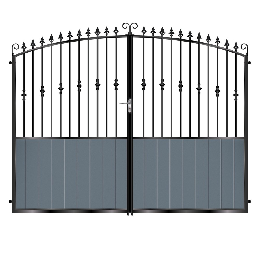 Jones Tall Aluminium Driveway Gate - 7016 Anthracite Grey_c