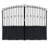 Jones Tall Aluminium Driveway Gate - Black_c