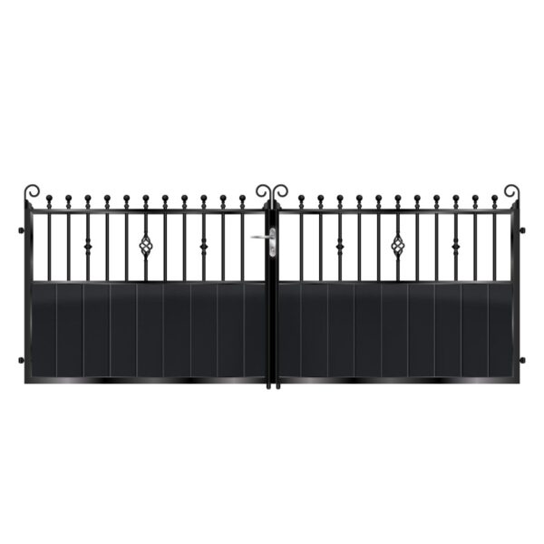 Lindsay Short Aluminium Driveway Gate - Black_c