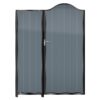 MacKenzie Tall Aluminium Side Gates & Fixed Panel - 7016 Anthracite Grey_c