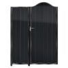 MacKenzie Tall Aluminium Side Gates & Fixed Panel - Black_cMacKenzie Tall Aluminium Side Gates & Fixed Panel - Black_c