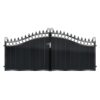 MacMillan Short Aluminium Driveway Gate - Black_c