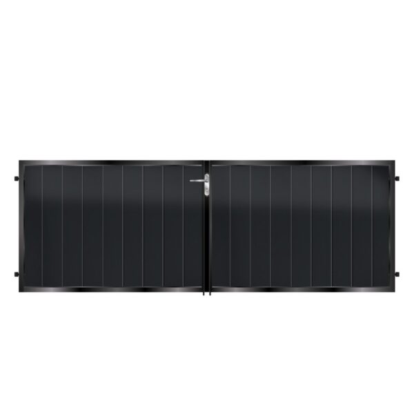 McAdam Tall Aluminium Side Gate - Black_c