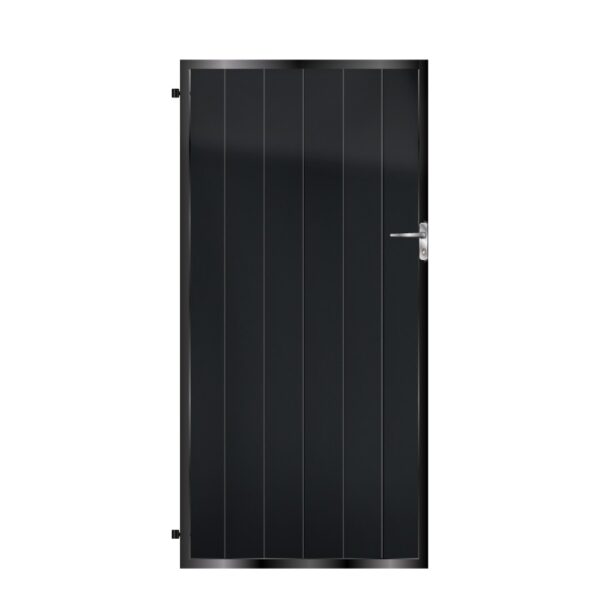 McAdam Tall Aluminium Side Gate - Black_c