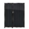 McAdam Tall Aluminium Side Gates & Fixed Panel - Black_c
