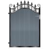 Menzies Aluminium Garden Gate - 7016 Anthracite Grey_c