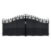 Menzies Short Aluminium Driveway Gate - Black_c