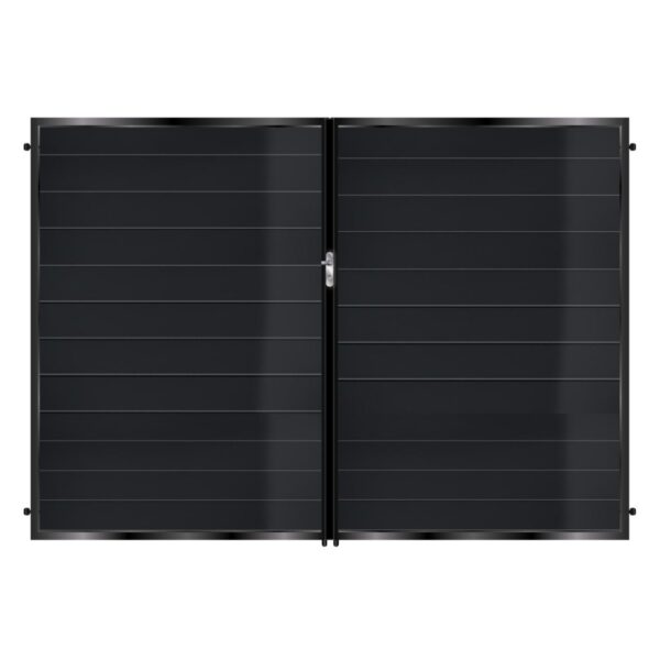 Murchie Tall Aluminium Driveway Gate - Black_c