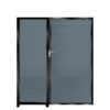 Murchie Tall Aluminium Side Gates & Fixed Panel - 7016 Anthracite Grey