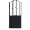 Murray Tall Aluminium Side Gate - Black_c