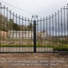 Paisley Design - Premium Driveway Gates Black C