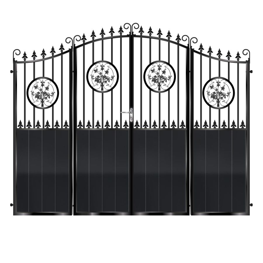 Paterson Aluminium Bi Fold Gate - Black_c