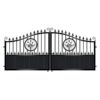 Paterson Short Aluminium Driveway Gate - Black_c