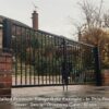 Premium Metal Driveway Gates - Dover Design Black C