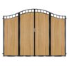 Scott Composite Bi Fold Gate - Golden Oak Light Brown_c