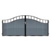 Scott Short Aluminium Driveway Gate - 7016 Anthracite Grey_c