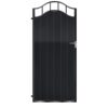 Scott Tall Aluminium Side Gate - Black_c