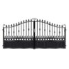 Smith Short Aluminium Driveway Gate - Black_c
