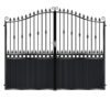 Smith Tall Aluminium Driveway Gate - Black_c