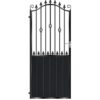 Walker Tall Aluminium Side Gate - Black_c