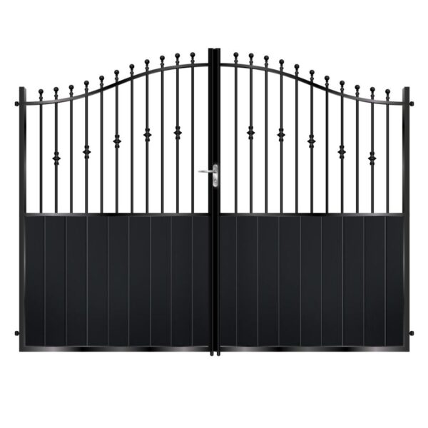 Wallace Tall Aluminium Driveway Gate - Black_c