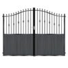 Wallace Tall Composite Driveway Gate - Black_c