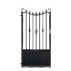 Williams Tall Aluminium Side Gate - Black_c