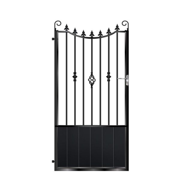 Williams Tall Aluminium Side Gate - Black_c