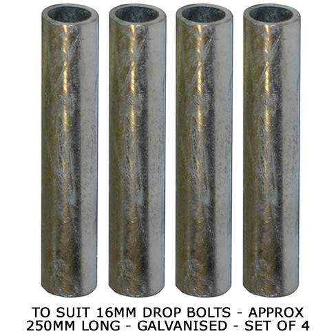 Dropbolt Ground Tubes (Suits 16mm) - Set Of 4