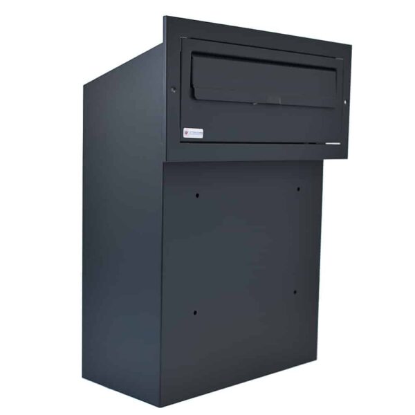 Post Box - Rear Access - Dark Grey