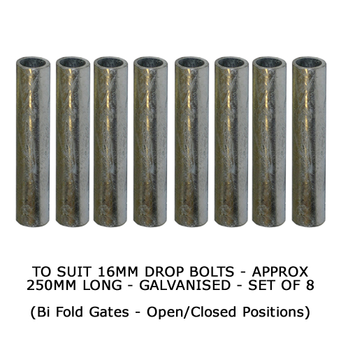 Dropbolt Ground Tubes (Suits 16mm) - Set Of 8