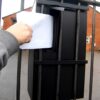 metal gate post box rear access